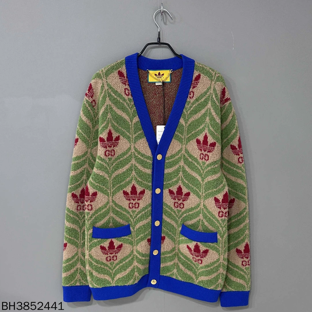 99新 GUCCI/古驰 adidas联名三叶草开衫/s码/52441