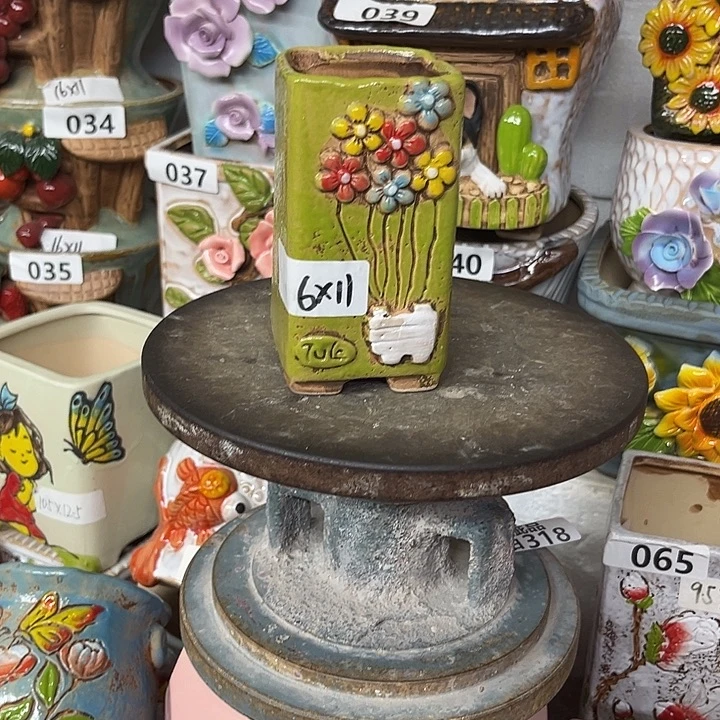 粗陶材质多肉花盆