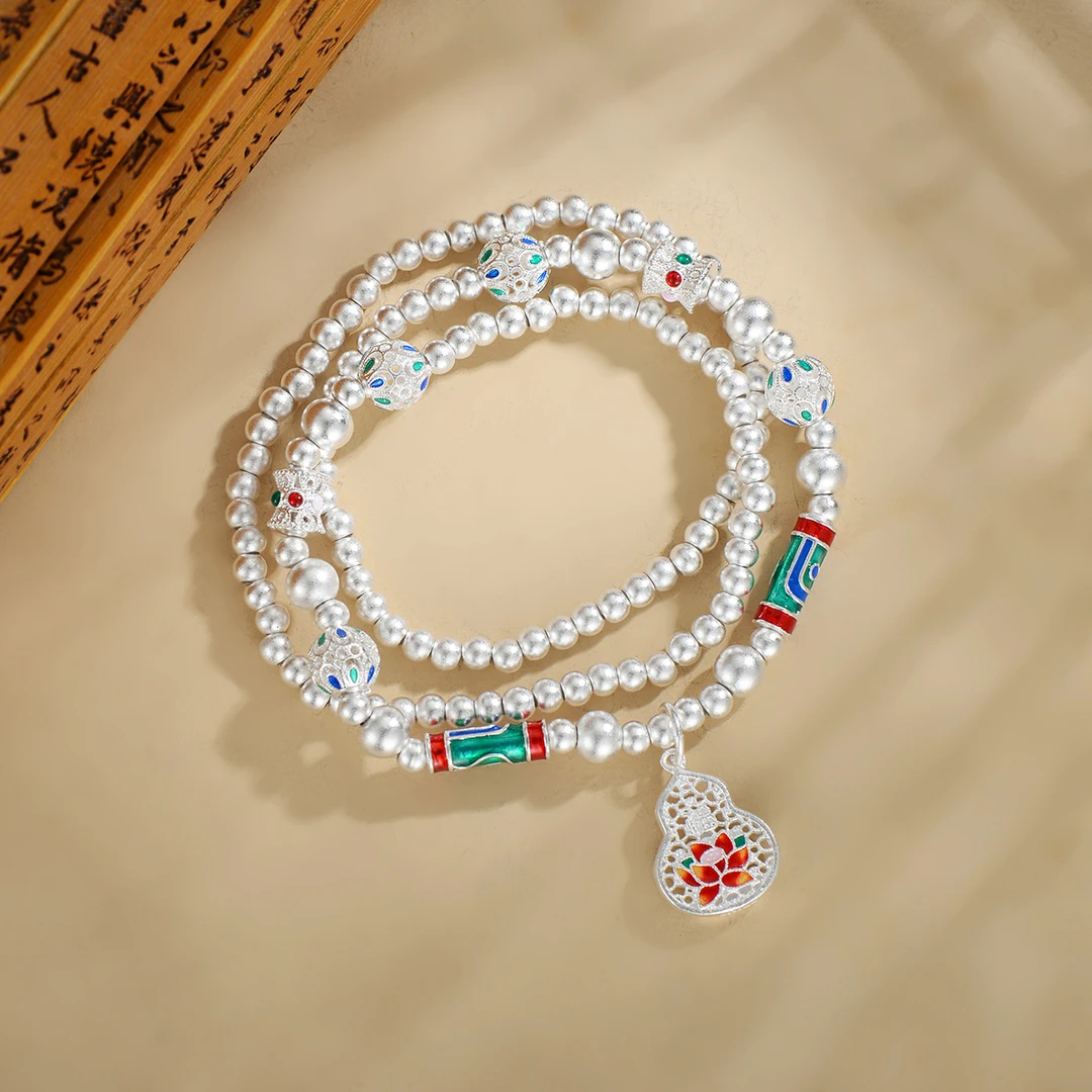 【三圈串珠手链】珐琅彩两用手链-项链