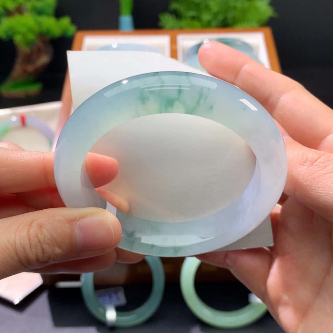 翡翠未镶嵌手镯闪购 22