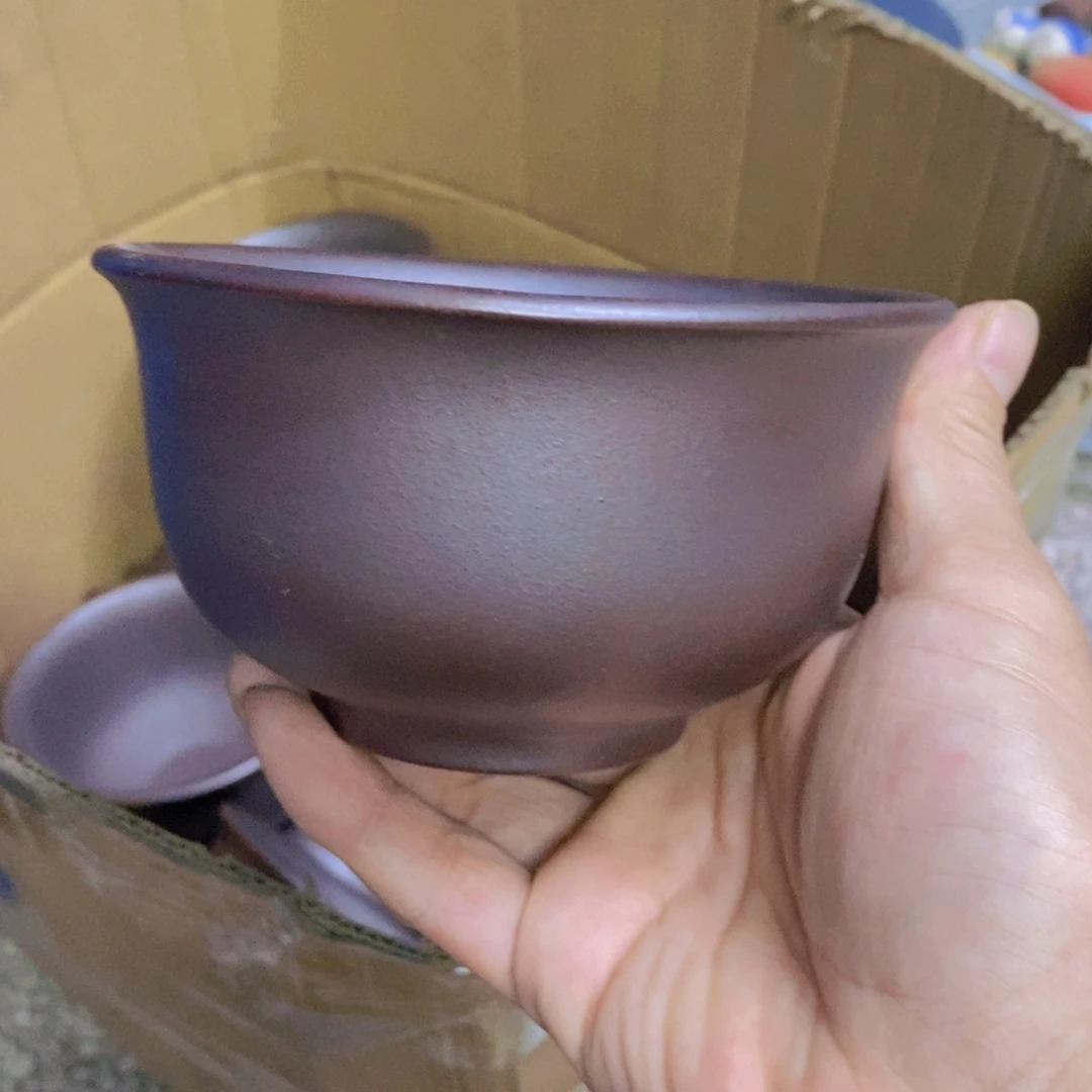 茶杯绿泥紫砂紫砂