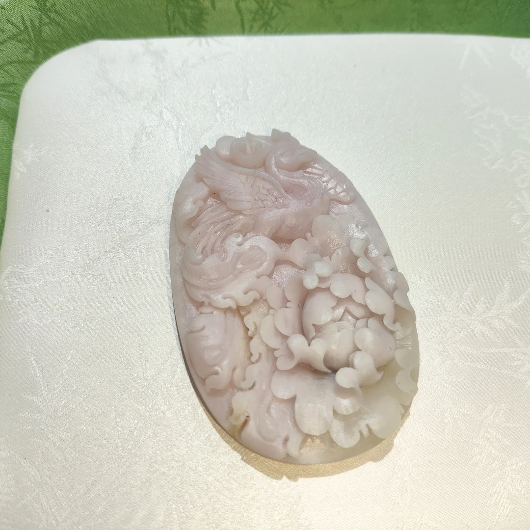 独山石芙蓉阳翠吊牌吊坠男女通用款挂件