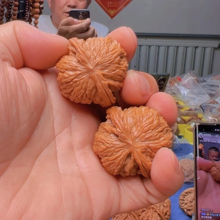 文玩核桃把件k*全品磨盘