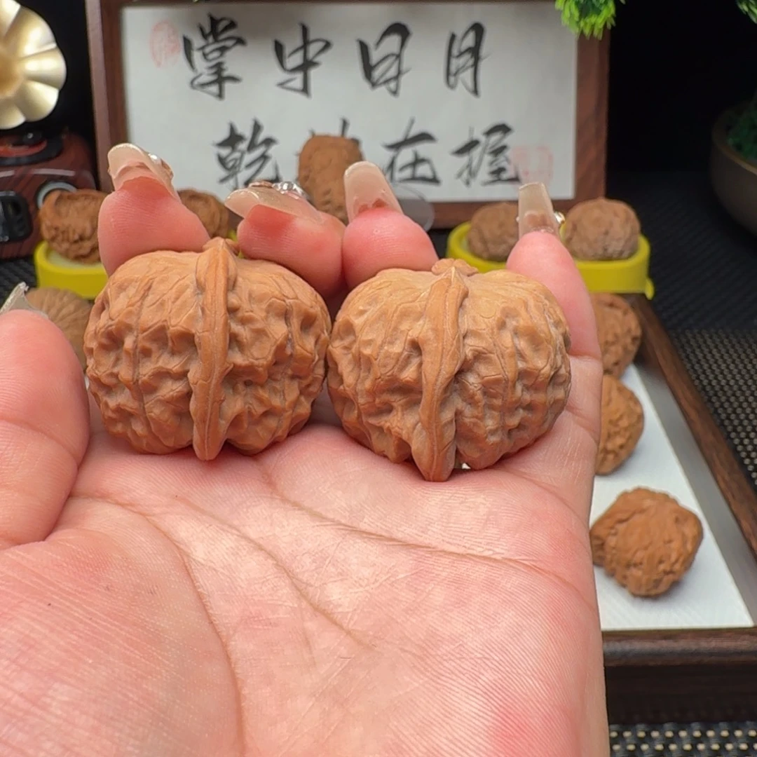 吊坠文玩核桃全品无修白茬石门元宝37尺