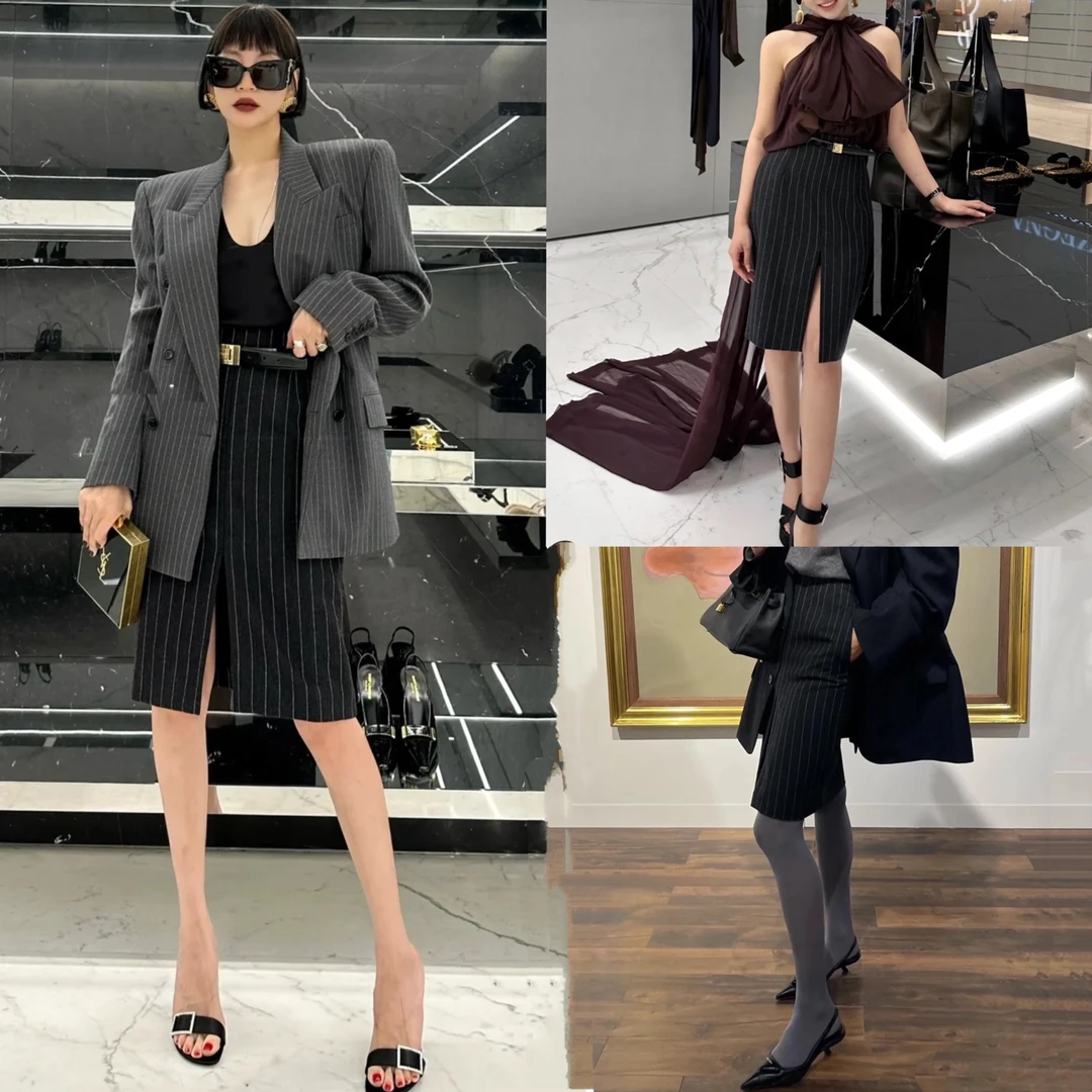 99新 YSL/圣罗兰 安洁利严选半裙 尺码36成色看直播 GSS23788