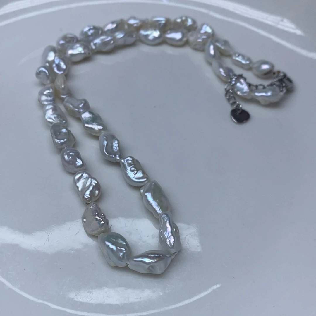 颈饰未镶嵌淡水珍珠Keshi