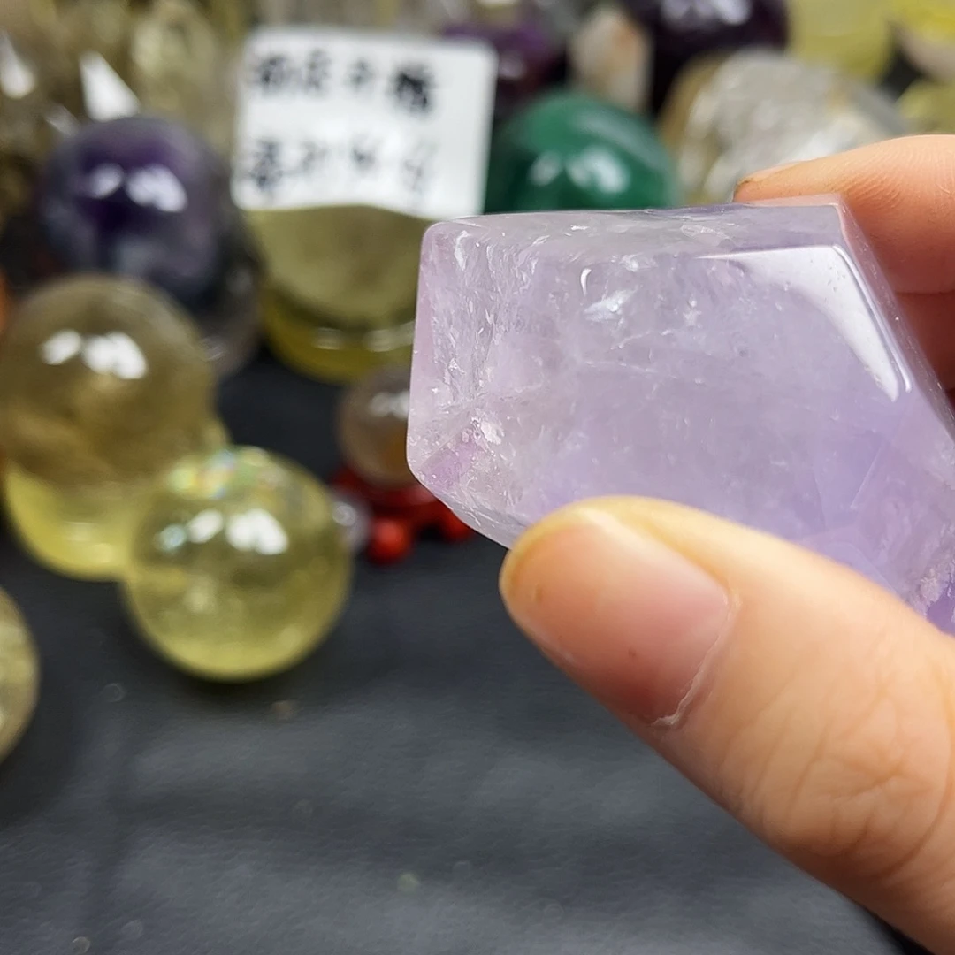 珠宝半成品未镶嵌紫晶311水晶石