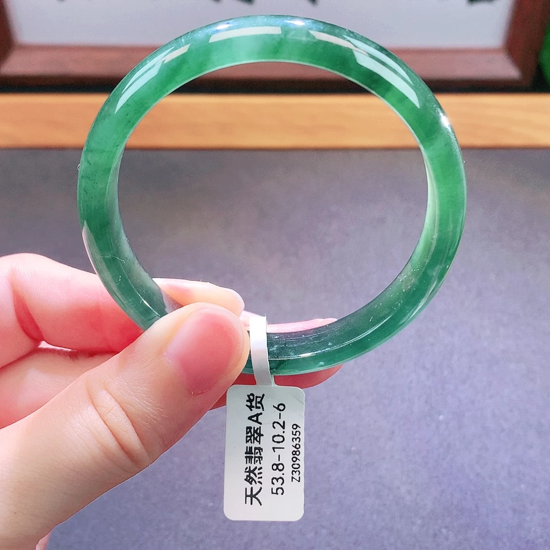 翡翠未镶嵌手镯天然翡翠