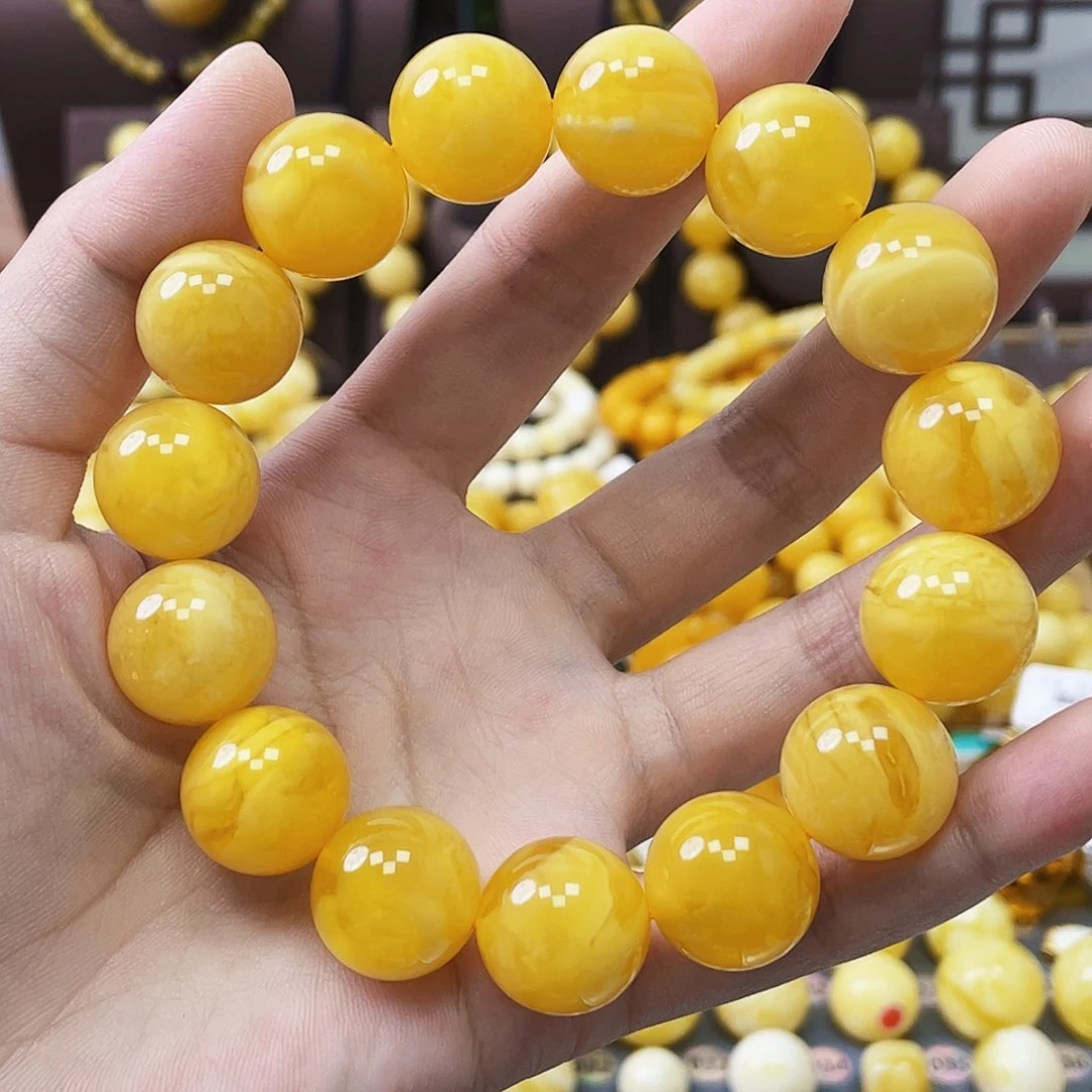 未镶嵌琥珀珠宝奇石17+mm金白溶洞妖花 微瑕
