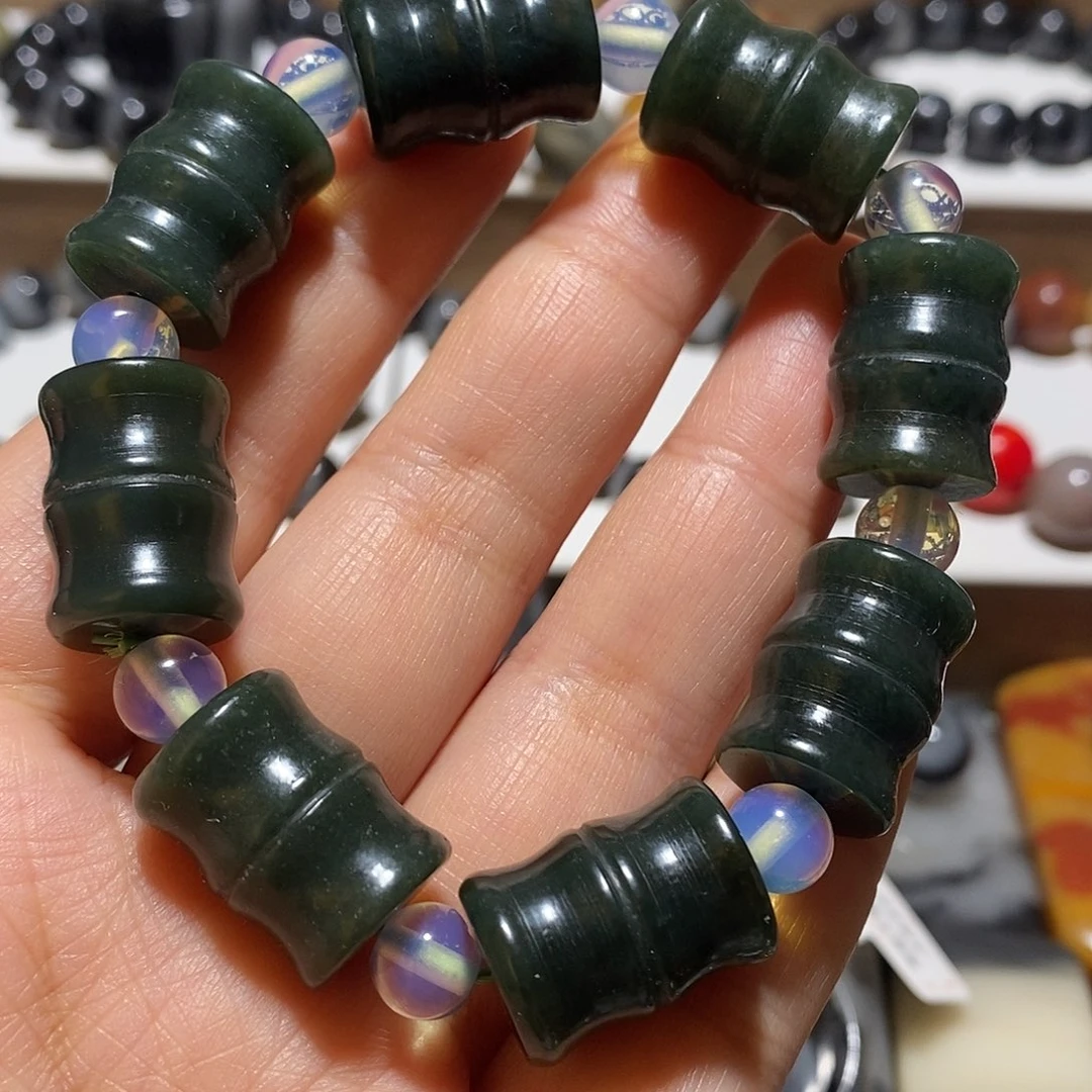 和田玉未镶嵌手链