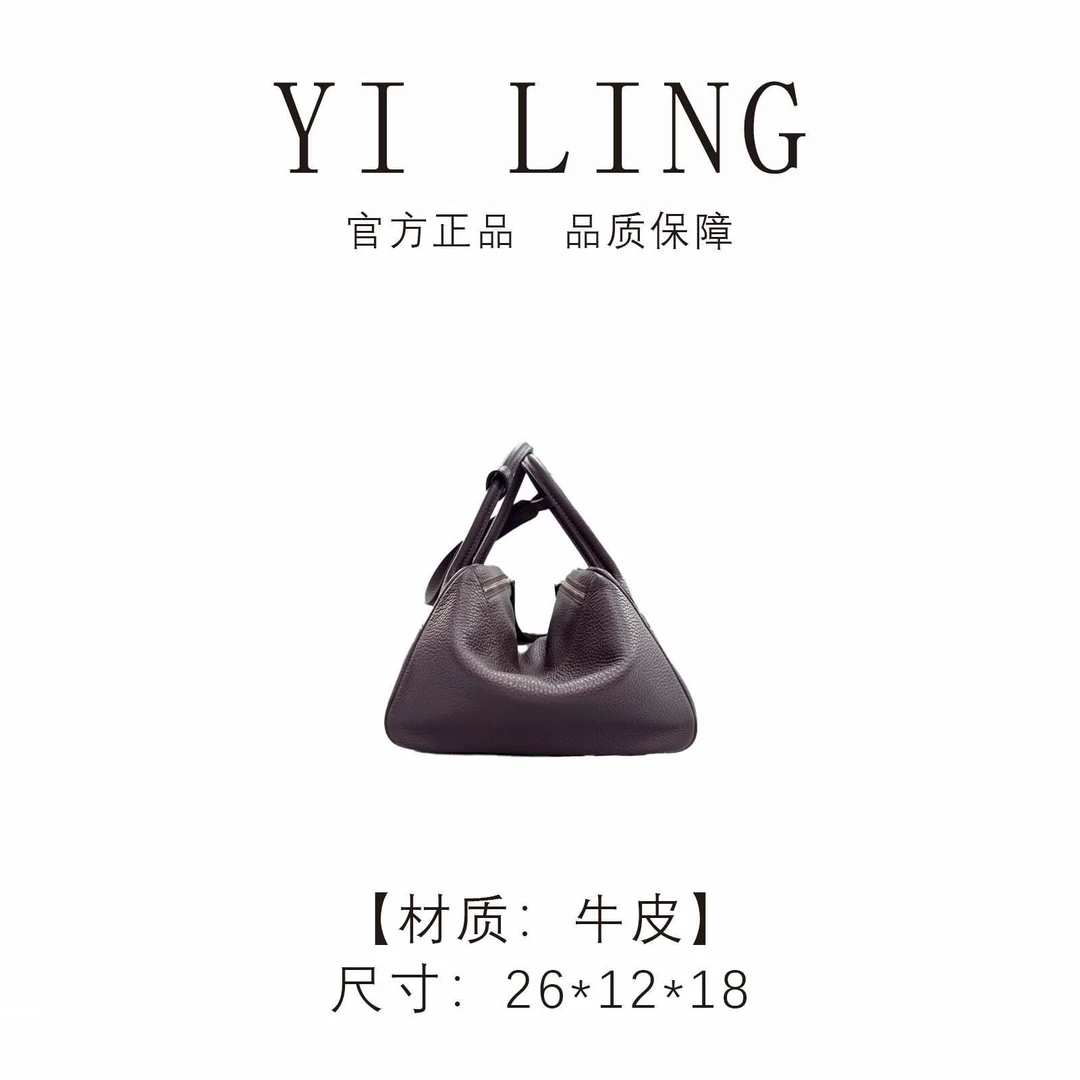 YI LING 二店【2025新款】乌木色 手提包30570