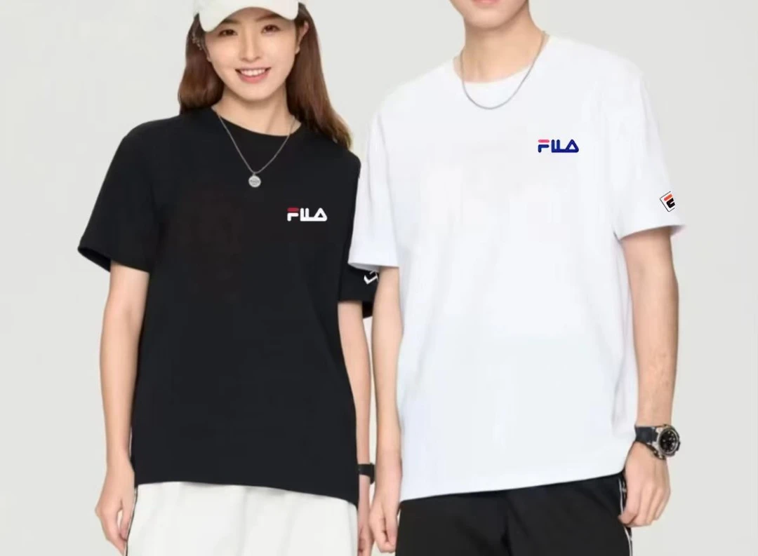 夏季运动迪桑棉男女同款情侣圆领短袖时尚