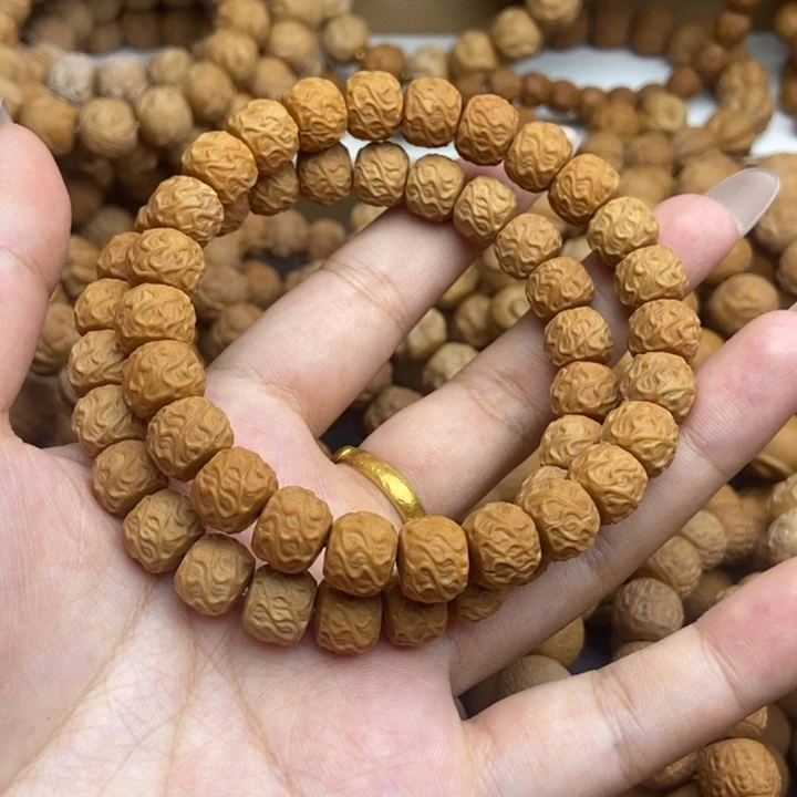猴头核桃手串10龙须虎纹微瑕福利
