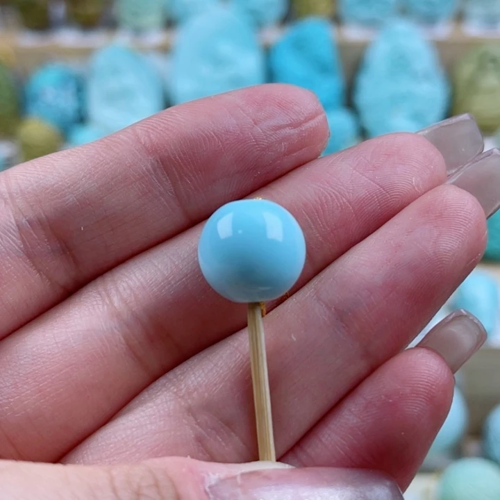 绿松石未镶嵌珠宝奇石12.5mm