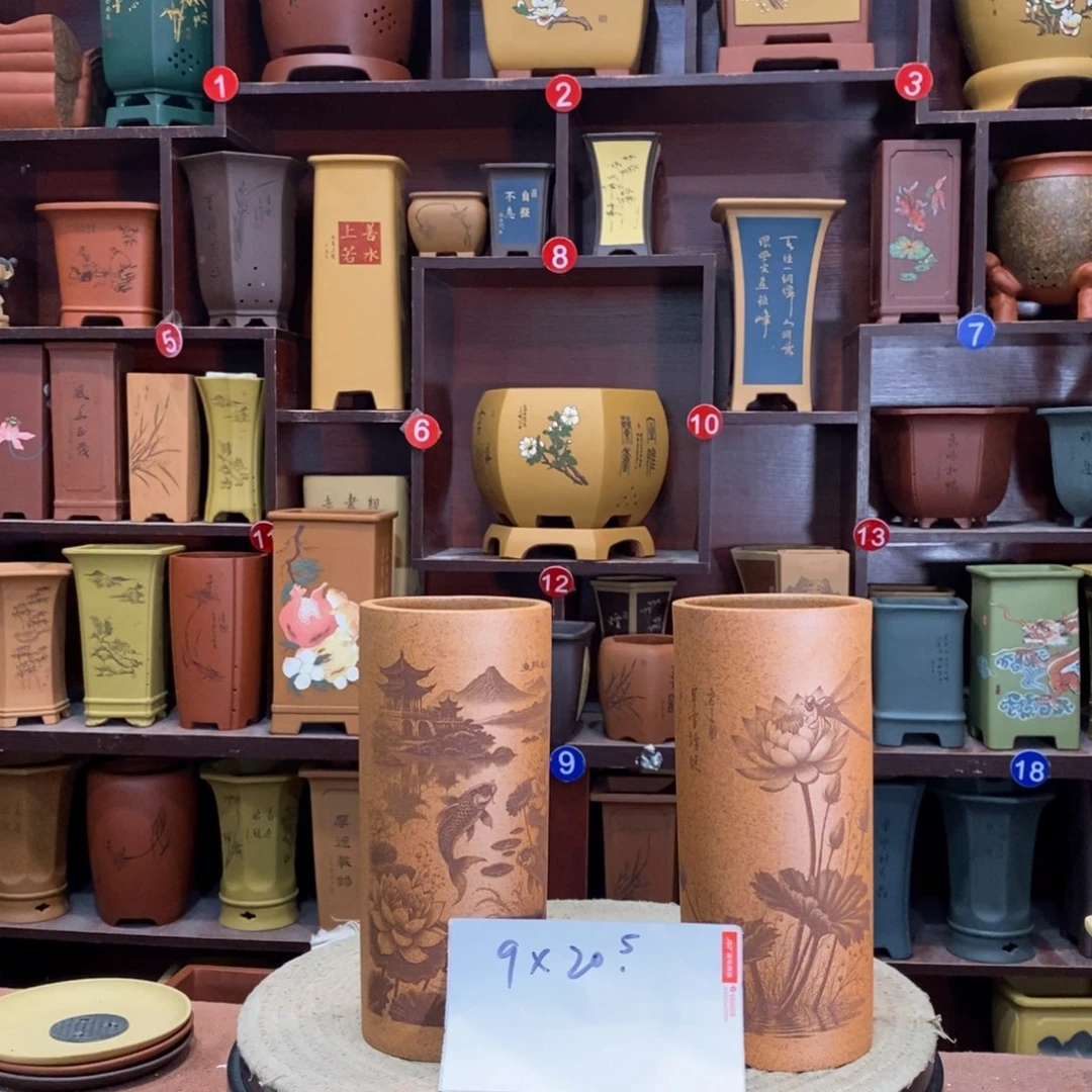 紫砂艺术紫砂花盆