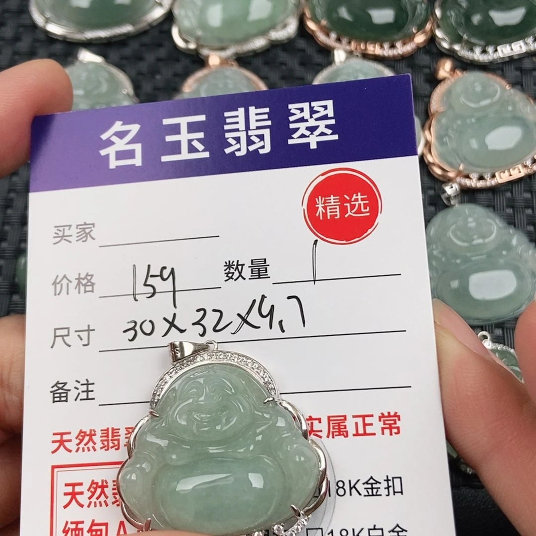 翡翠银S925镶嵌颈饰