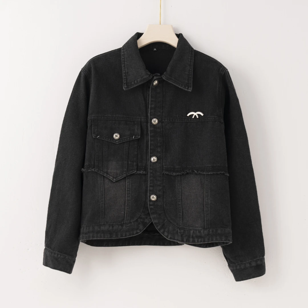 Q2708春季柜子款高货上衣女外套牛仔长袖洋气时尚百搭