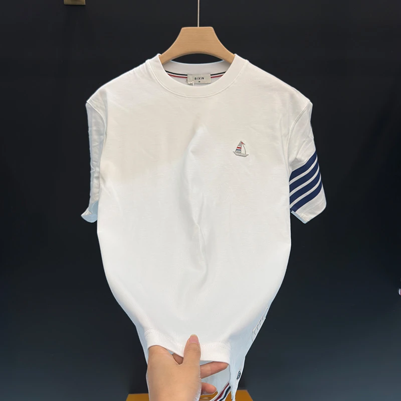 2025【针织圆领】潮流百搭男女同款轻奢重磅短袖T恤