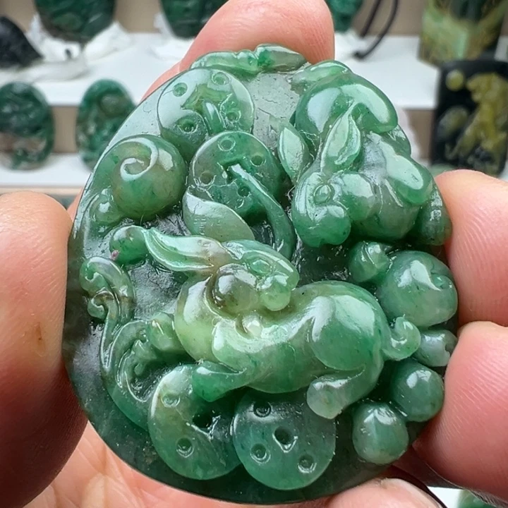 独山玉未镶嵌吊坠(不含链)