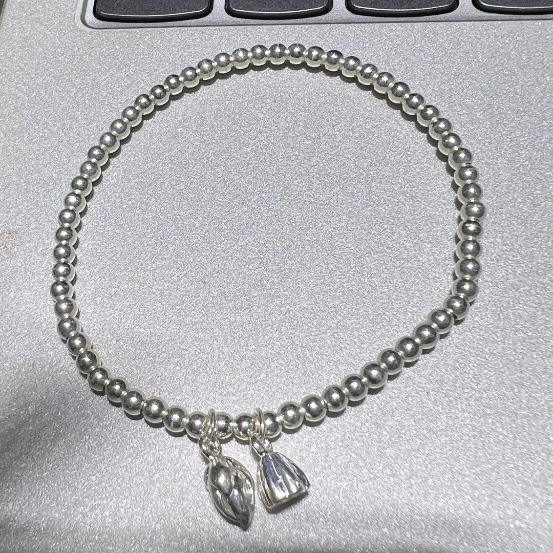 足银手链 足银两世欢手链4g