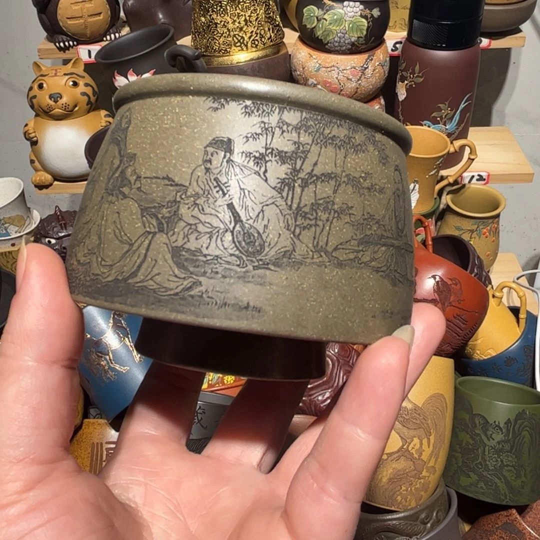 紫砂茶杯宜兴紫砂主人杯