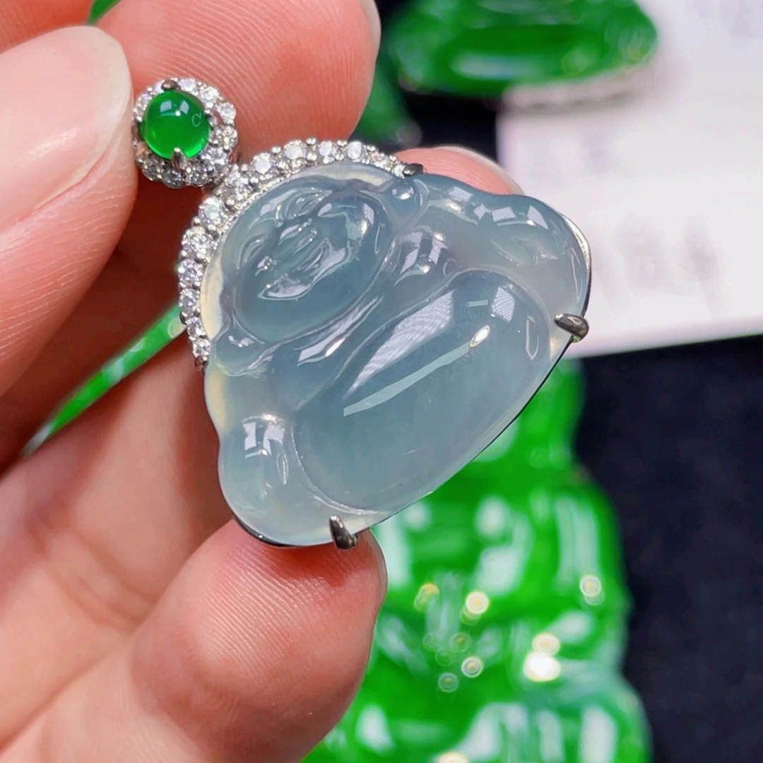 翡翠未镶嵌颈饰6，