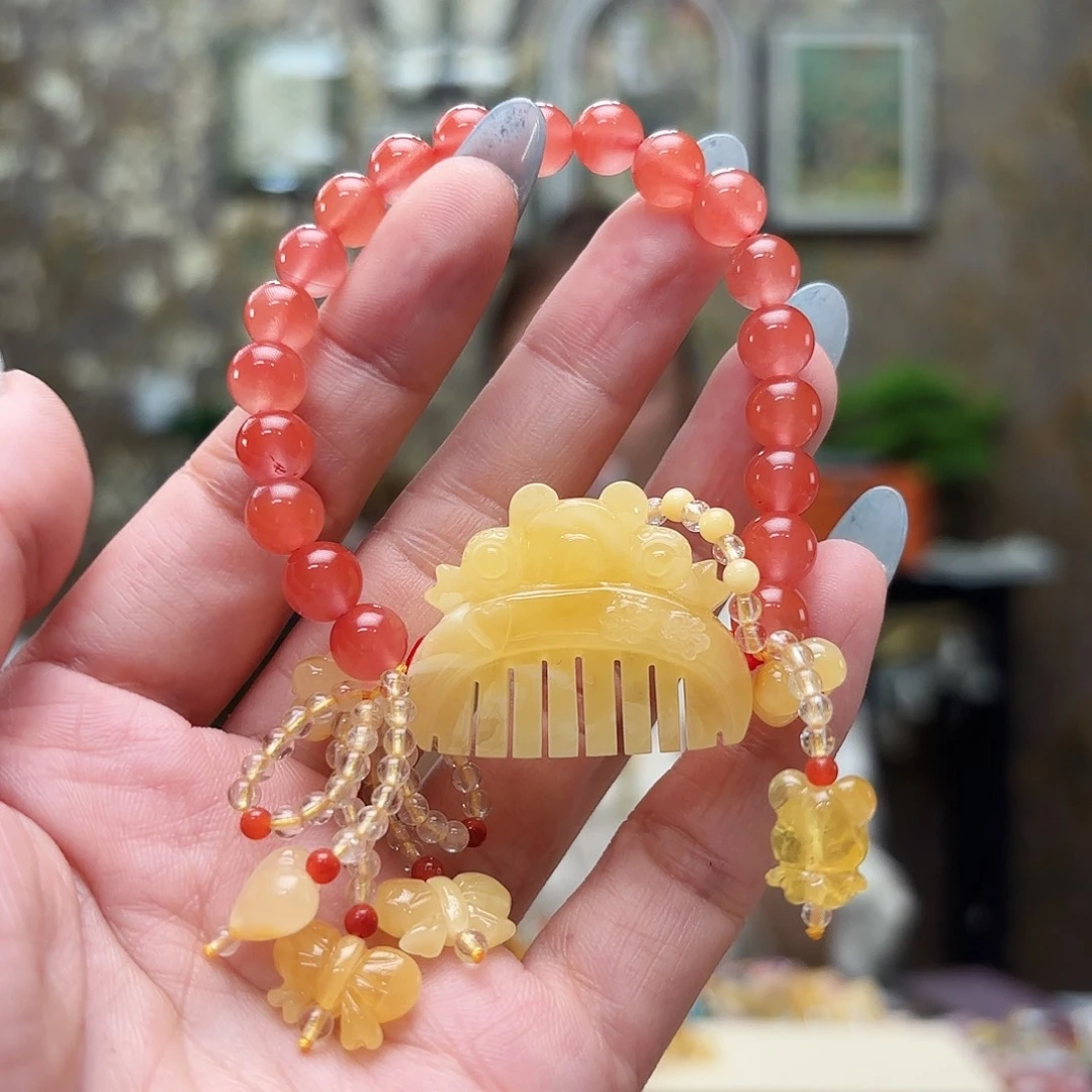 未镶嵌琥珀手链琥珀