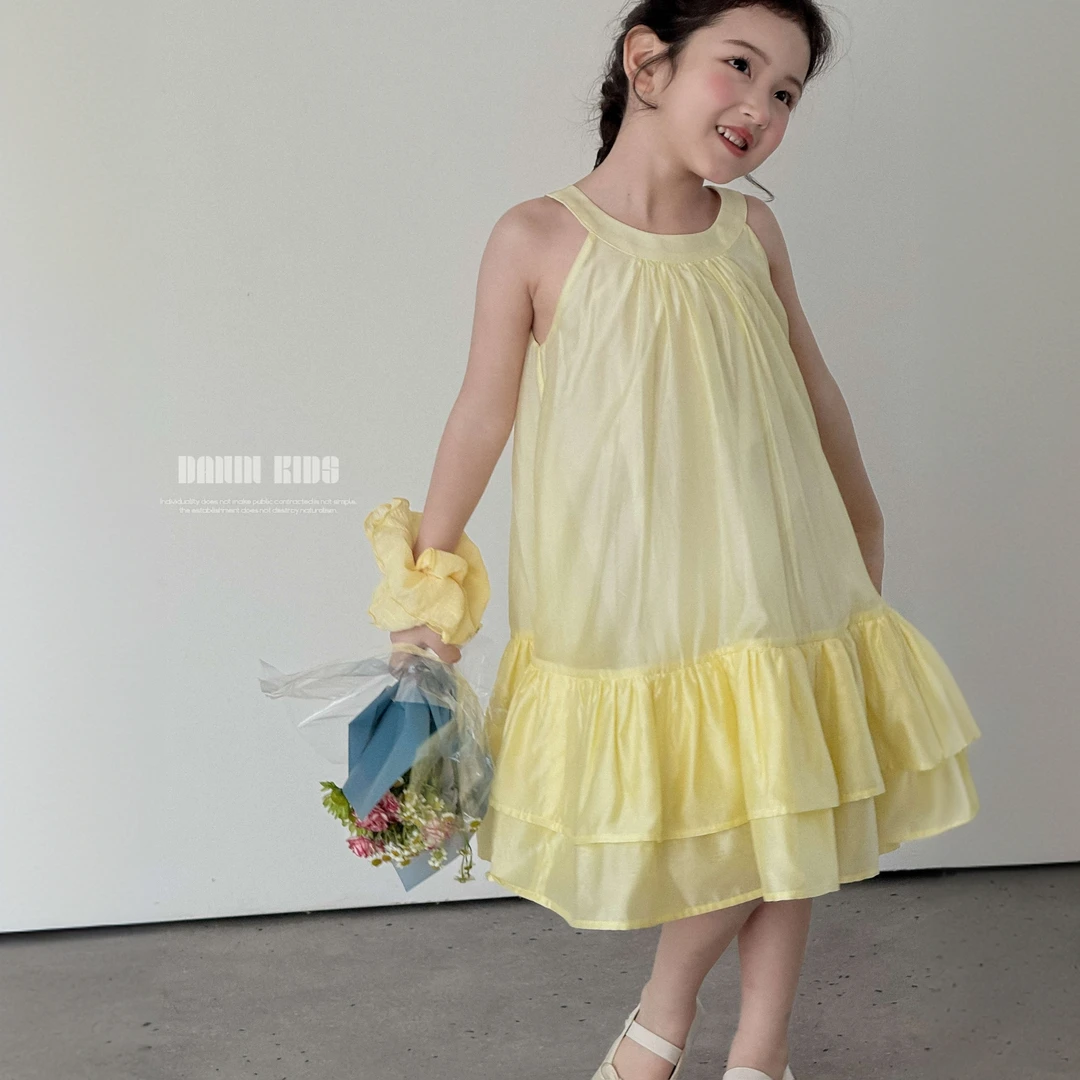 【嗒囜】反重力小向日葵~天丝混纺 细腻丝滑&垂坠感女童夏装连衣裙