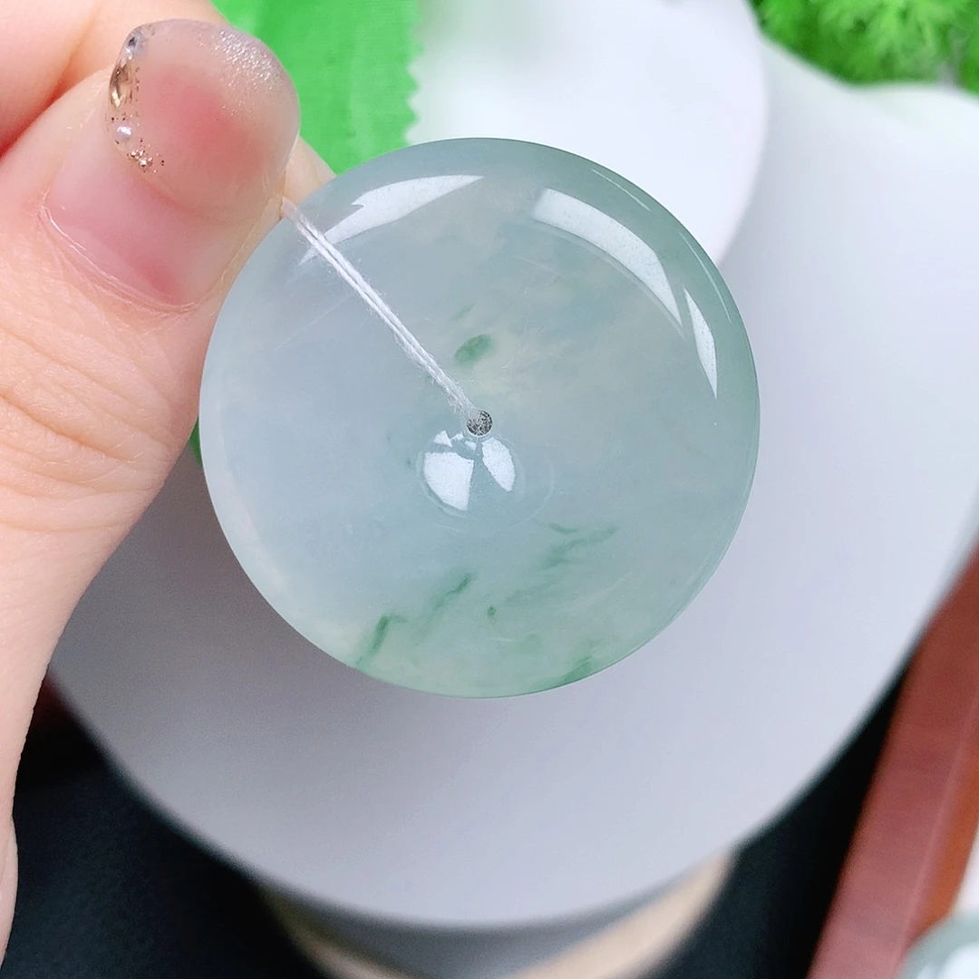 翡翠未镶嵌颈饰平安24.3-6