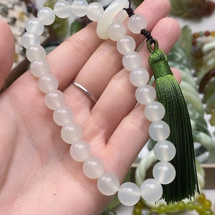 蛇纹石玉手链未镶嵌