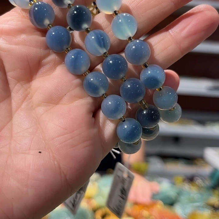 岫玉未镶嵌毛衣链