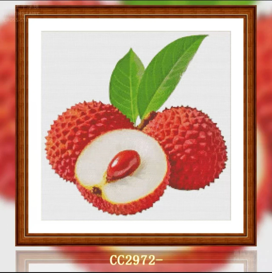 【CC2972-美食系列之荔枝】      十字绣2025新款小件线绣客厅