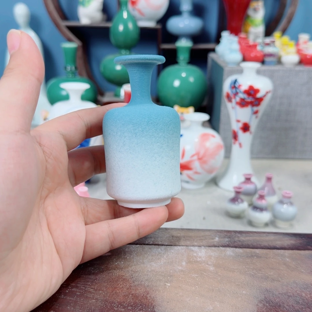 陶瓷手工小花器摆件