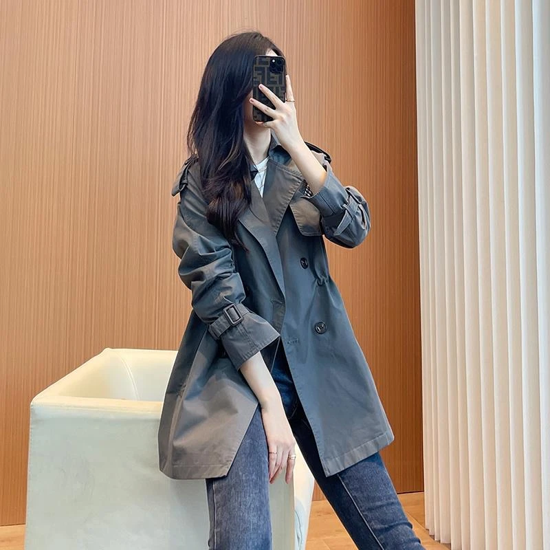 阔太太薄款时尚风衣女中长版高端大气女款2025年新款早秋小众外套