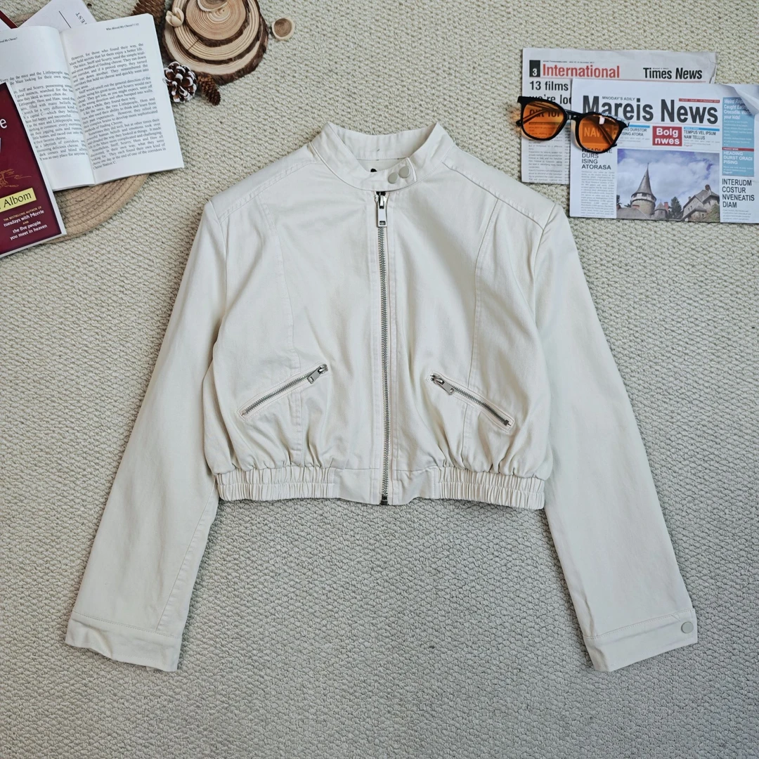 2025春季新款休闲潮牌纯色长袖外套0159