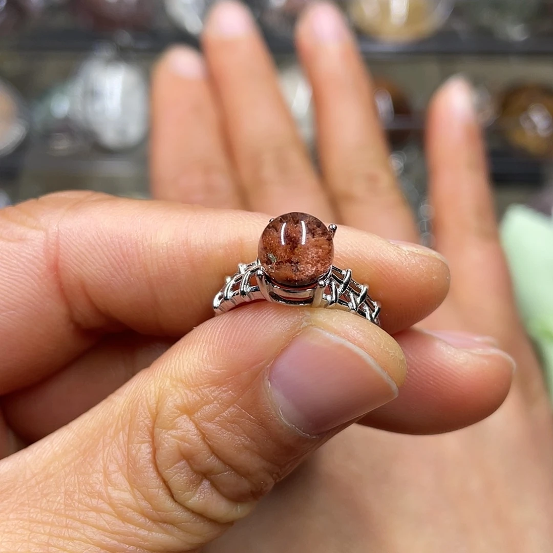 【闪购商品】水晶珠宝半成品银S925镶嵌戒指