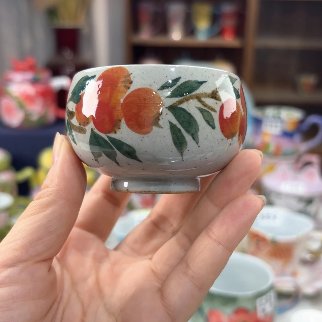 景德镇手绘高温釉下彩陶瓷茶具