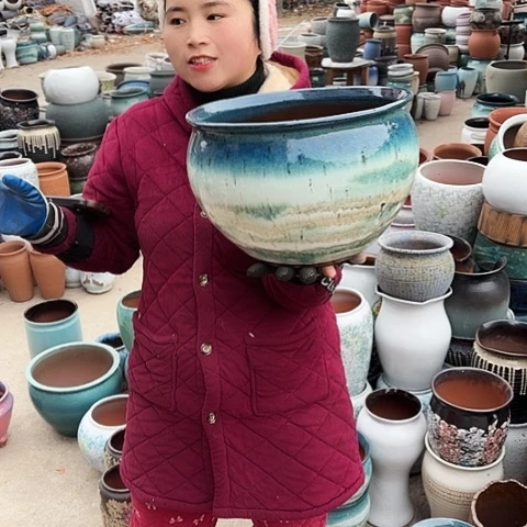 口30高18瑕疵盆子