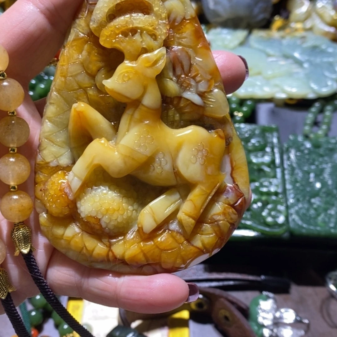 【闪购商品】岫玉毛衣链未镶嵌