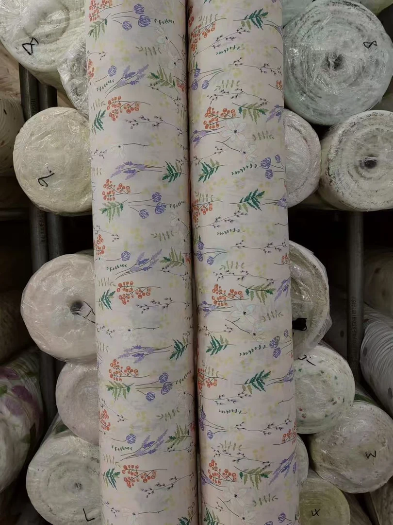 重磅棉绸.鲁冰花.春夏连衣裙旗袍面料凉快透气