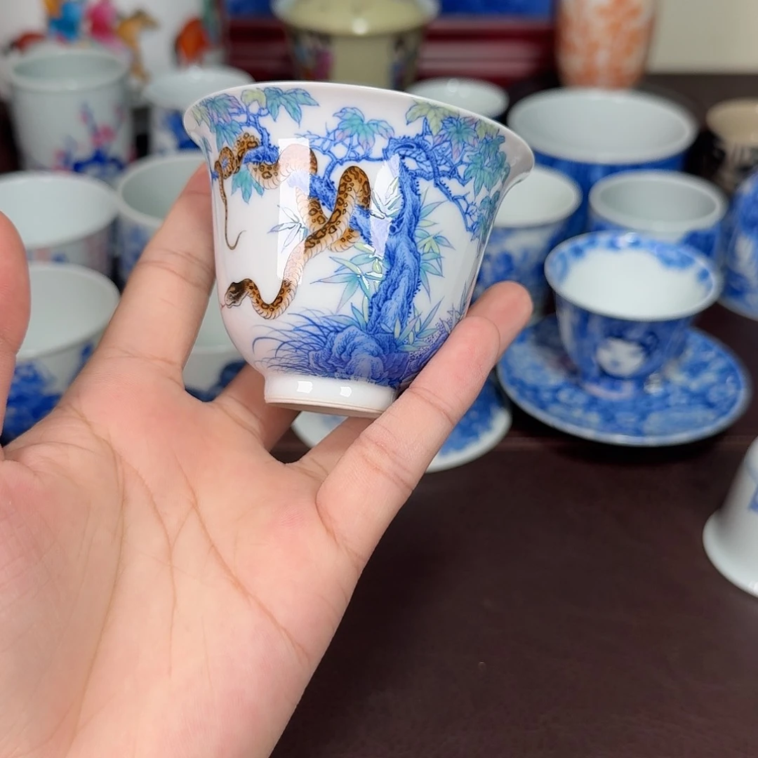 文***斋现代景德镇陶瓷杯