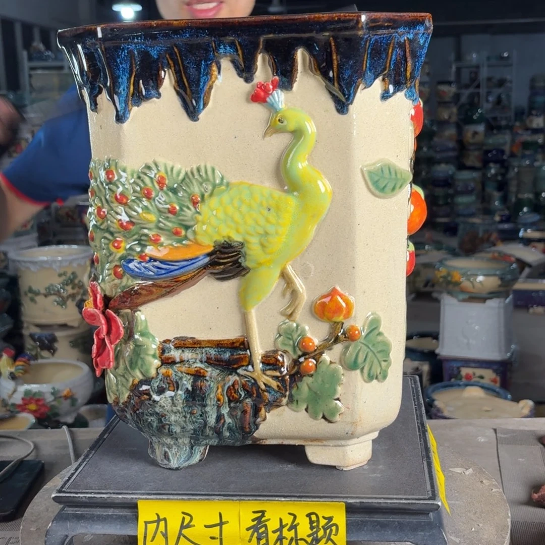 一风堂石湾花盆 内23*31