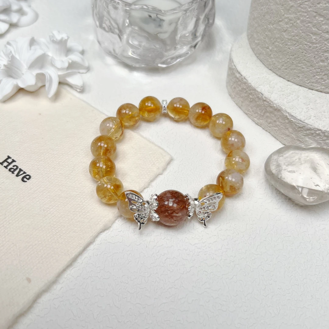 【金万两】TGS天然水晶手串原创设计 K158