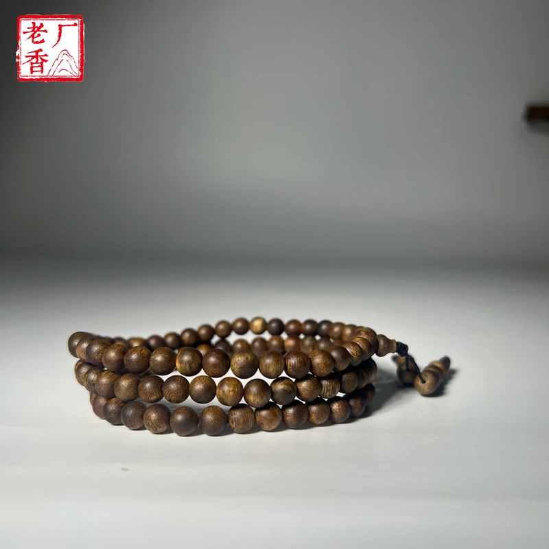 沉香【老香厂】海南绿棋树心油圆珠7mm多圈长串（大礼包） 多样性发一