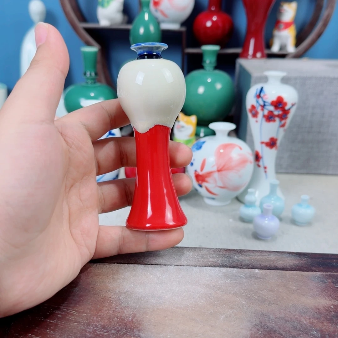 陶瓷手工小花器摆件
