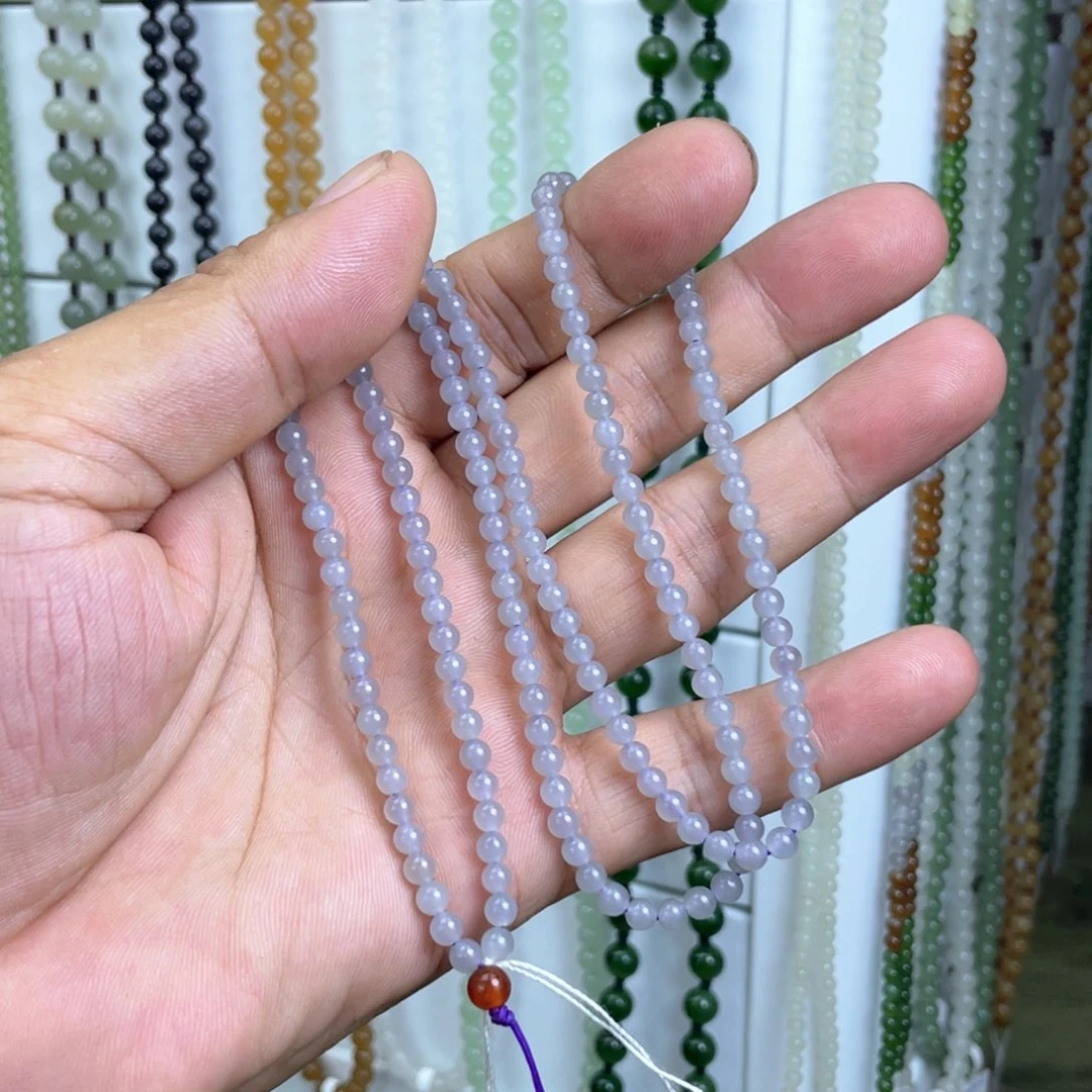 金***秋颈饰未镶嵌和田玉4mm