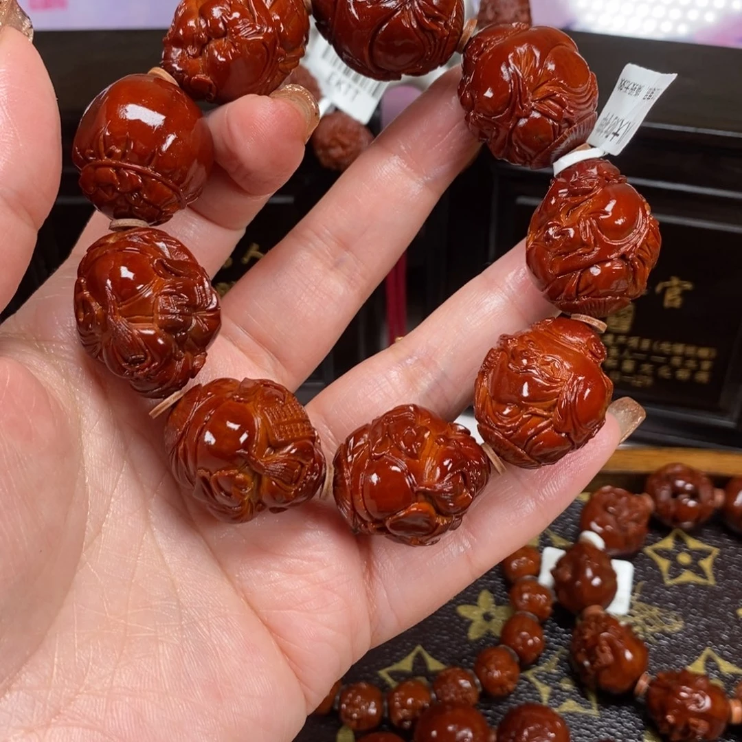 年***号吊坠橄榄核八大财神1111