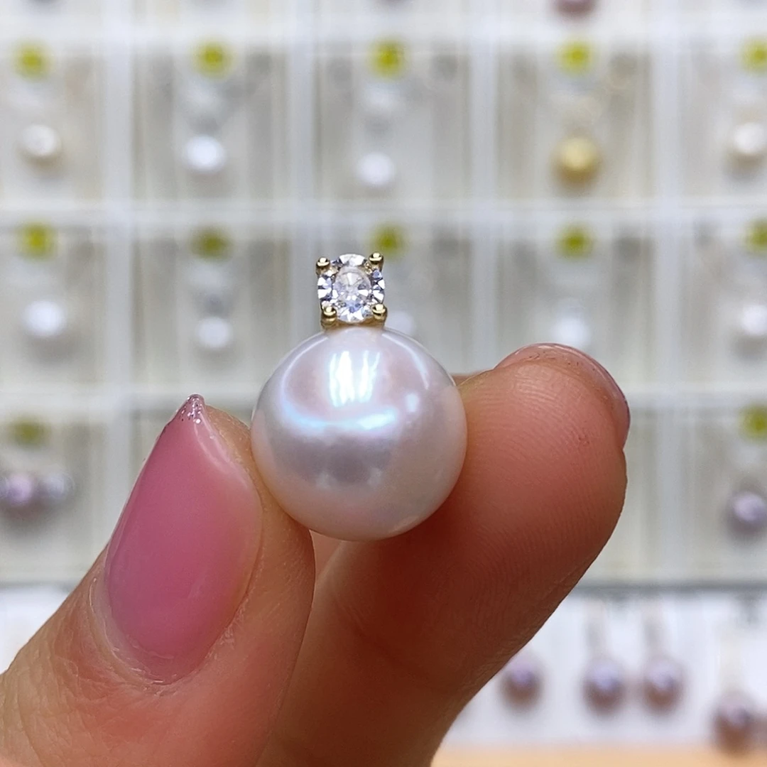 淡水珍珠未镶嵌吊坠(赠链)