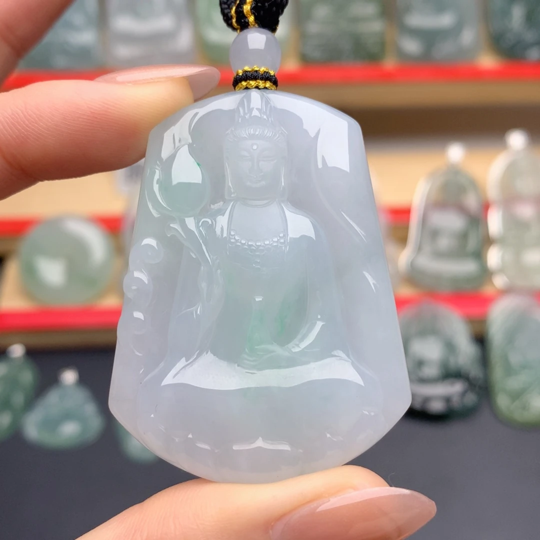 翡翠未镶嵌颈饰素衣