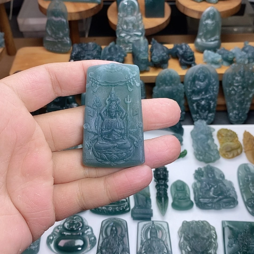 定制翡翠未镶嵌千手